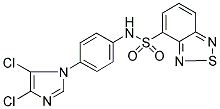 N-[4-(4,5-DICHLORO-1H-IMIDAZOL-1-YL)PHENYL]-2,1,3-BENZOTHIADIAZOLE-4-SULFONAMIDE Struktur