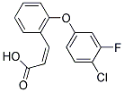 (Z)-3-[2-(4-CHLORO-3-FLUOROPHENOXY)PHENYL]-2-PROPENOIC ACID Struktur