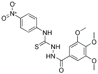 4-(4-NITROPHENYL)-1-(3,4,5-TRIMETHOXYBENZOYL)THIOSEMICARBAZIDE Struktur