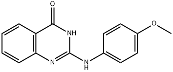 2-(4-METHOXYANILINO)-4(3H)-QUINAZOLINONE Struktur