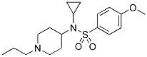 N-CYCLOPROPYL-4-METHOXY-N-(1-PROPYLPIPERIDIN-4-YL)BENZENESULPHONAMIDE Struktur