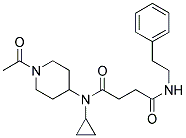 N-(1-ACETYLPIPERIDIN-4-YL)-N-CYCLOPROPYL-4-OXO-4-[(2-PHENYLETHYL)AMINO]BUTANAMIDE Struktur