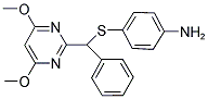 4-[A-(4,6-DIMETHOXYPYRIMIDIN-2-YL)BENZYLTHIO]BENZAMINE Struktur