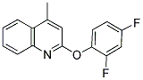 2,4-DIFLUOROPHENYL 4-METHYL-2-QUINOLINYL ETHER Struktur