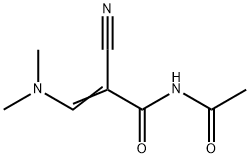 N-ACETYL-2-CYANO-3-(DIMETHYLAMINO)ACRYLAMIDE Struktur