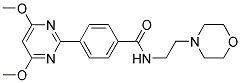 4-(4,6-DIMETHOXYPYRIMIDIN-2-YL)-N-(2-MORPHOLINOETHYL)BENZAMIDE Struktur