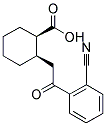 CIS-2-[2-(2-CYANOPHENYL)-2-OXOETHYL]CYCLOHEXANE-1-CARBOXYLIC ACID Struktur