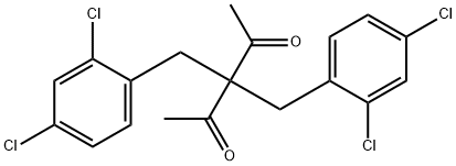 3,3-BIS(2,4-DICHLOROBENZYL)-2,4-PENTANEDIONE Struktur