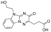 3-[5-(2-HYDROXYETHYL)-3-OXO-3,5-DIHYDRO[1,2,4]TRIAZINO[2,3-A]BENZIMIDAZOL-2-YL]PROPANOIC ACID Struktur