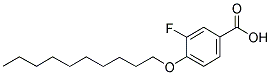 3-FLUORO-4-DECYLOXYBENZOIC ACID Struktur