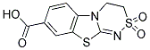 3,4-DIHYDRO[1,2,4]THIADIAZINO[3,4-B][1,3]BENZOTHIAZOLE-8-CARBOXYLIC ACID 2,2-DIOXIDE Struktur