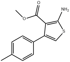 2-AMINO-4-P-TOLYL-THIOPHENE-3-CARBOXYLIC ACID METHYL ESTER Struktur