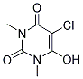 5-CHLORO-6-HYDROXY-1,3-DIMETHYL-1H-PYRIMIDINE-2,4-DIONE Struktur