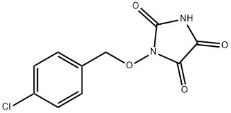 1-[(4-CHLOROBENZYL)OXY]-1H-IMIDAZOLE-2,4,5(3H)-TRIONE Struktur