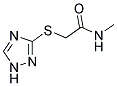 N-METHYL-2-(1H-1,2,4-TRIAZOL-3-YLSULFANYL)ACETAMIDE Struktur