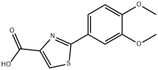 2-(3,4-DIMETHOXYPHENYL)-1,3-THIAZOLE-4-CARBOXYLIC ACID Struktur