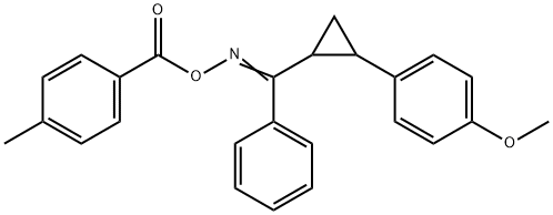 1-METHOXY-4-(2-[([(4-METHYLBENZOYL)OXY]IMINO)(PHENYL)METHYL]CYCLOPROPYL)BENZENE Struktur