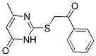 6-METHYL-2-(2-OXO-2-PHENYL-ETHYLSULFANYL)-3H-PYRIMIDIN-4-ONE Struktur