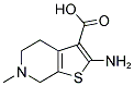 2-AMINO-6-METHYL-4,5,6,7-TETRAHYDRO-THIENO[2,3-C]PYRIDINE-3-CARBOXYLIC ACID Struktur