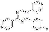 4-(4-FLUOROPHENYL)-2-(PYRIDIN-4-YL)-5-(PYRIMIDIN-4-YL)PYRIMIDINE Struktur