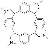 5,11,17,23-TETRAKIS-DIMETHYLAMINOMETHYLCALIX[4]ARENE Struktur