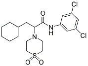 3-CYCLOHEXYL-N-(3,5-DICHLOROPHENYL)-2-(1,1-DIOXO-1LAMBDA6,4-THIAZINAN-4-YL)PROPANAMIDE Struktur