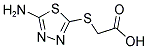 (5-AMINO-[1,3,4]THIADIAZOL-2-YLSULFANYL)-ACETIC ACID Struktur