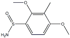 2,4-DIMETHOXY-3-METHYLBENZENESULFINAMIDE Struktur