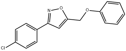 3-(4-CHLOROPHENYL)-5-(PHENOXYMETHYL)ISOXAZOLE Struktur