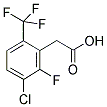 3-CHLORO-2-FLUORO-6-(TRIFLUOROMETHYL)PHENYLACETIC ACID Struktur