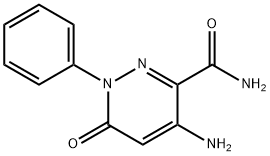 4-AMINO-6-OXO-1-PHENYL-1,6-DIHYDRO-3-PYRIDAZINECARBOXAMIDE Struktur