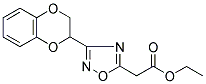 ETHYL 2-[3-(2,3-DIHYDRO-1,4-BENZODIOXIN-2-YL)-1,2,4-OXADIAZOL-5-YL]ACETATE Struktur