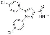 1,5-BIS(4-CHLOROPHENYL)-N-METHYL-1H-PYRAZOLE-3-CARBOXAMIDE Struktur