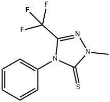 2-METHYL-4-PHENYL-5-(TRIFLUOROMETHYL)-2,4-DIHYDRO-3H-1,2,4-TRIAZOLE-3-THIONE Struktur