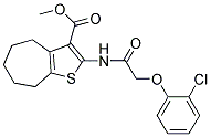 METHYL 2-{[(2-CHLOROPHENOXY)ACETYL]AMINO}-5,6,7,8-TETRAHYDRO-4H-CYCLOHEPTA[B]THIOPHENE-3-CARBOXYLATE Struktur