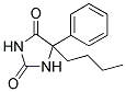 5-BUTYL-5-PHENYL-IMIDAZOLIDINE-2,4-DIONE Struktur