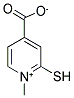 1-METHYL-2-SULFANYLPYRIDINIUM-4-CARBOXYLATE Struktur