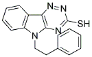 3-MERCAPTO-5-PHENETHYL-5H-1,2,4-TRIAZINO[5,6-B]INDOLE Struktur