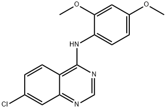 7-CHLORO-N-(2,4-DIMETHOXYPHENYL)-4-QUINAZOLINAMINE Struktur