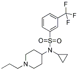 N-CYCLOPROPYL-N-(1-PROPYLPIPERIDIN-4-YL)-3-(TRIFLUOROMETHYL)BENZENESULPHONAMIDE Struktur