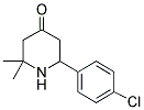 6-(4-CHLOROPHENYL)-2,2-DIMETHYL-4-PIPERIDINONE Struktur