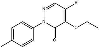 5-BROMO-4-ETHOXY-2-(4-METHYLPHENYL)-3(2H)-PYRIDAZINONE Struktur