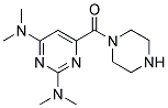 1-[(2,6-BIS(DIMETHYLAMINO)PYRIMIDIN-4-YL)CARBONYL]PIPERAZINE Struktur