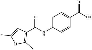 4-[(2,5-DIMETHYL-FURAN-3-CARBONYL)-AMINO]-BENZOIC ACID Struktur