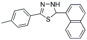 5-(4-METHYLPHENYL)-2-(1-NAPHTHYL)-2,3-DIHYDRO-1,3,4-THIADIAZOLE Struktur