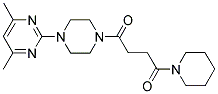 N-(4,6-DIMETHYLPYRIMIDIN-2-YL)-N'-[4-OXO-4-(PIPERIDIN-1-YL)BUTANOYL]PIPERAZINE Struktur