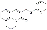 2,3-DIHYDRO-6-[(PYRIDIN-2-YL)THIOMETHYL]-(1H,5H)-BENZO[IJ]QUINOLIZIN-5-ONE Struktur