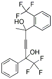 2-(2-TRIFLUOROMETHYLPHENYL)-5-PHENYL-6,6,6-TRIFLUOROHEX-3-YNE-2,5-DIOL Struktur