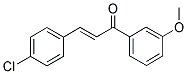 3-(4-CHLOROPHENYL)-1-(3-METHOXYPHENYL)-2-PROPEN-1-ONE Struktur