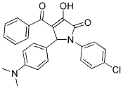 4-BENZOYL-1-(4-CHLOROPHENYL)-5-(4-(DIMETHYLAMINO)PHENYL)-3-HYDROXY-1H-PYRROL-2(5H)-ONE Struktur